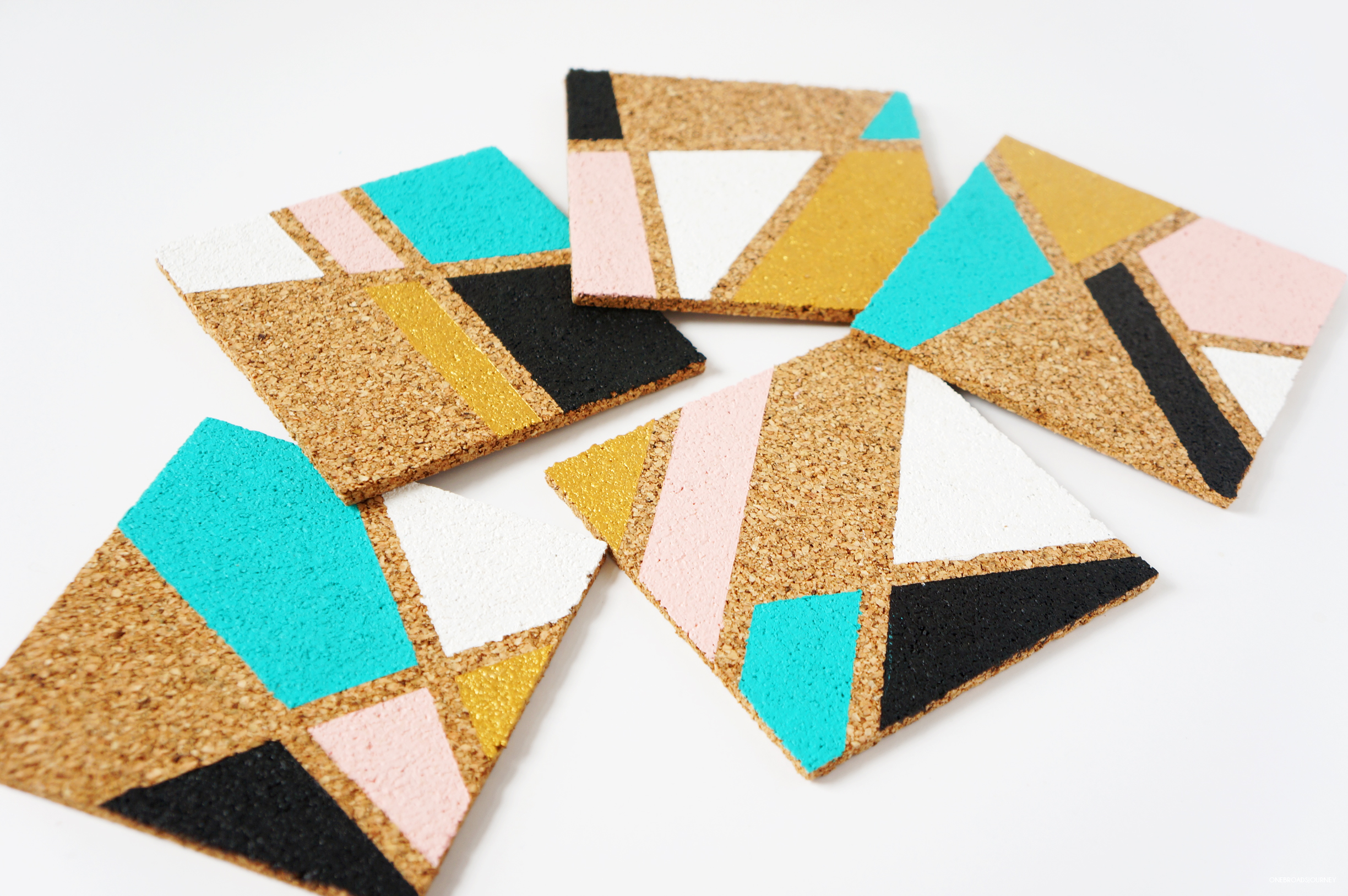 Geometric DIY Cork Coasters for Your Home — Sugar & Cloth